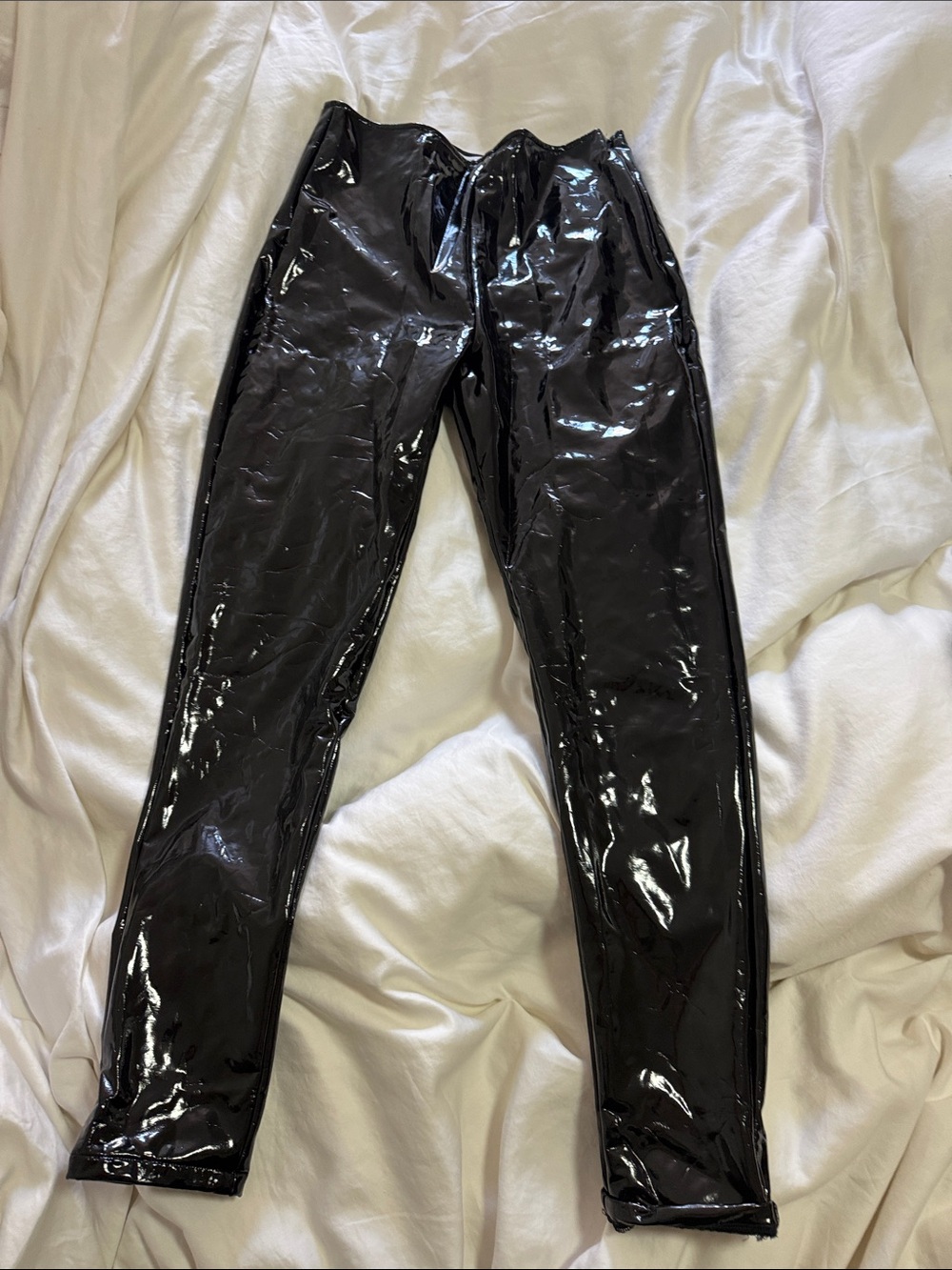 12th Tribe High-Gloss Black Patent Leggings